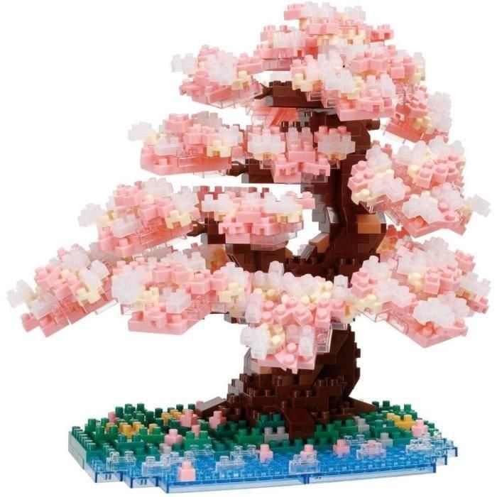 Figura para construir - BANDAI - NANOBLOCK - Deluxe Cherry Blossom - 990 piezas Figura para construir - BANDAI - NANOBLOCK - Deluxe Cherry Blossom - 990 piezas