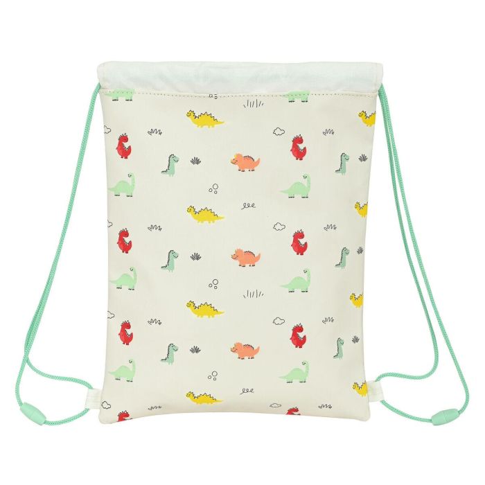 Bolsa Mochila con Cuerdas Safta Dinos Crema 3 Bolsa Mochila con Cuerdas Safta Dinos Crema 3