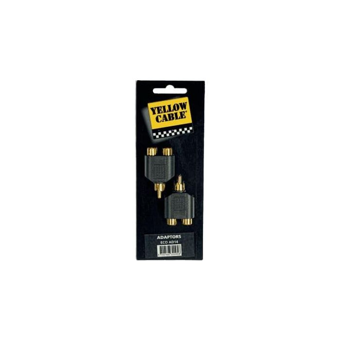 Adaptador De Rca Macho A 2 Rca Hembra Adaptador De Rca Macho A 2 Rca Hembra