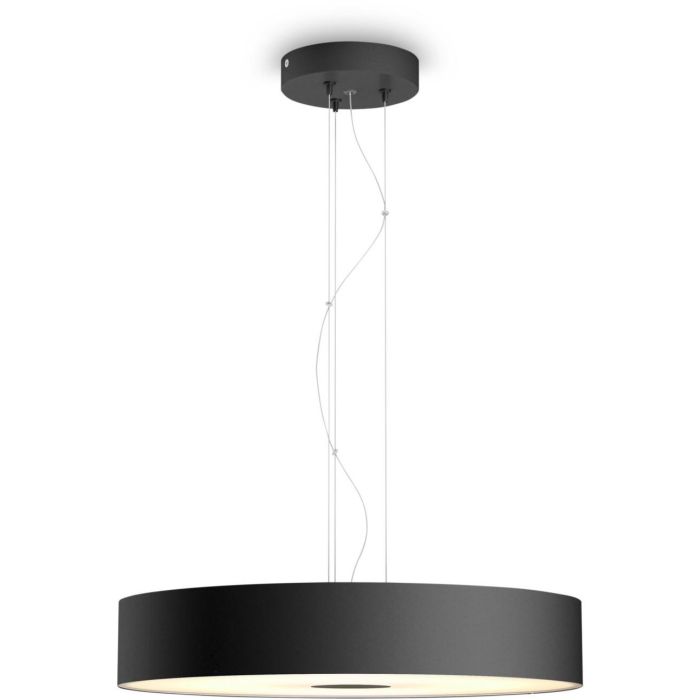 Philips Hue DS Lámpara Colgante Fair Inteligente, Luz Blanca Cálida a Fría, Bluetooth, LED, Negro, Regulable, 3000lm