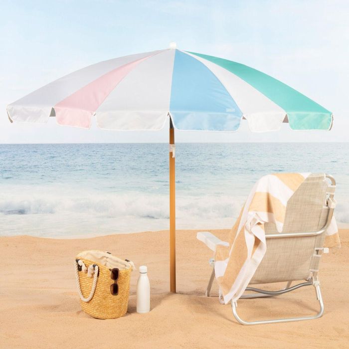 Sombrilla de playa Aktive Ø 200 cm 20 x 185 x 20 cm (6 Unidades) 5 Sombrilla de playa Aktive Ø 200 cm 20 x 185 x 20 cm (6 Unidades) 5