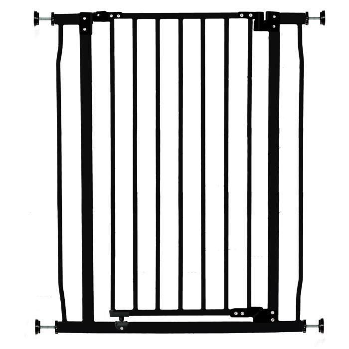 DREAMBABY Barrera de seguridad Extra Alta LIBERTY - A presión - L 75/81 x H 93 cm - Negro DREAMBABY Barrera de seguridad Extra Alta LIBERTY - A presión - L 75/81 x H 93 cm - Negro