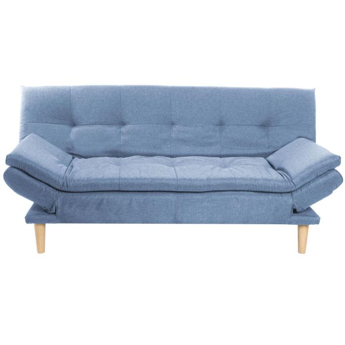 Sofa Cama Scandi DKD Home Decor Azul Celeste Natural 85 x 83 x 180 cm