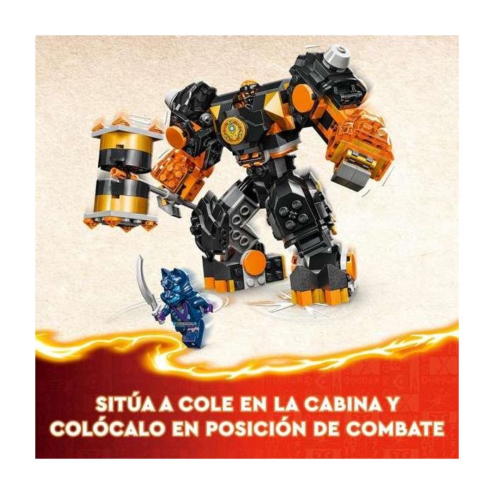 Juego de construccion meca elemental de la tierra de cole lego ninjago 12