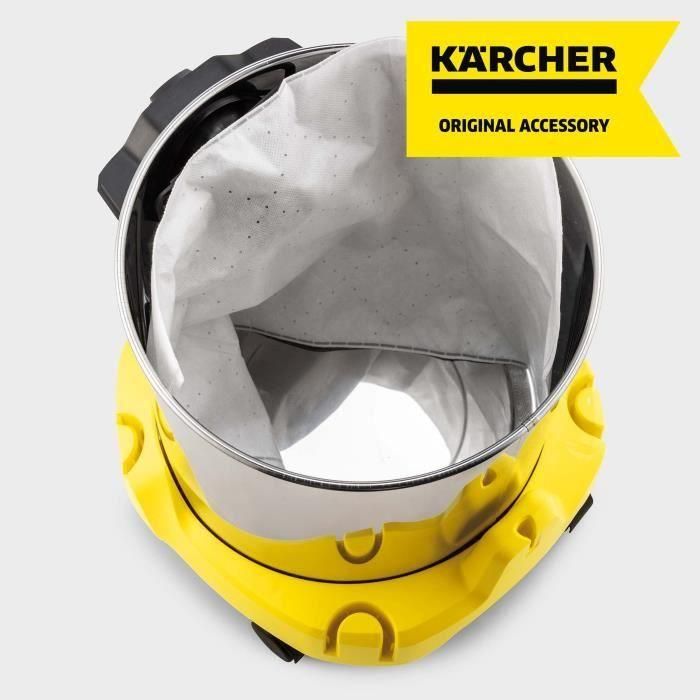 KARCHER - Bolsa de filtro de guata KARCHER KWD1 / KWD2 / KWD3 / WD2 Plus / WD3 (pack de 4) 1 KARCHER - Bolsa de filtro de guata KARCHER KWD1 / KWD2 / KWD3 / WD2 Plus / WD3 (pack de 4) 1