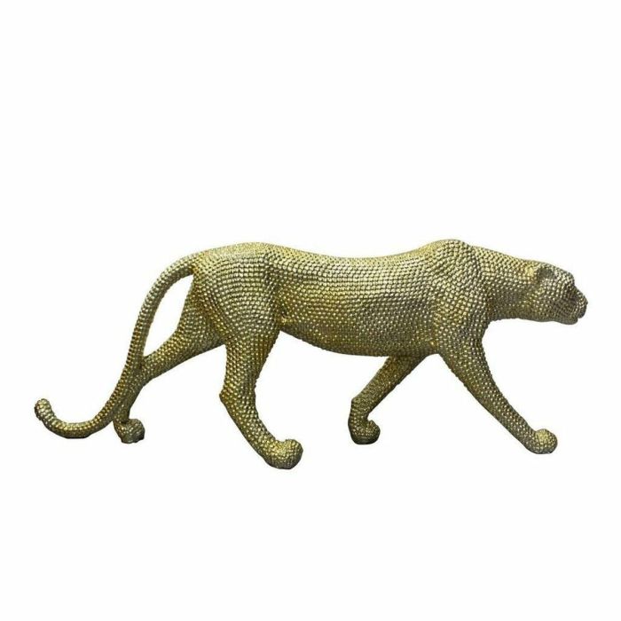 Figura Decorativa DKD Home Decor Dorado Leopardo 120 x 23 x 44 cm