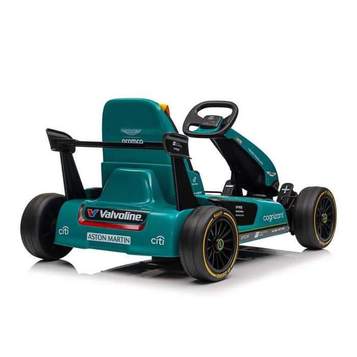 Bizak Aston Martin Kart F1 - Coche eléctrico infantil, licencia oficial, 6+ años, Bluetooth, luces, 12V 5