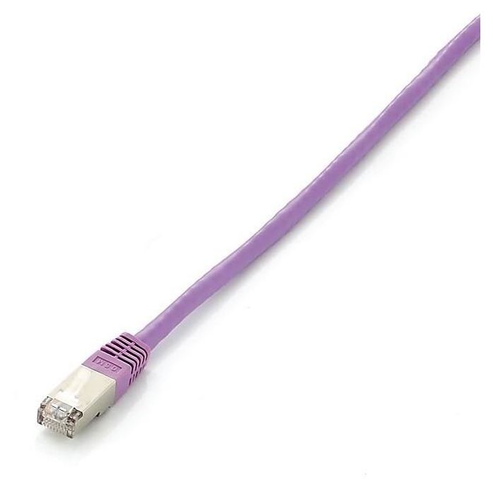Equip Patchkabel Cat6 S/FTP 2xRJ45 7.50m violet LSZH Polybeutel
