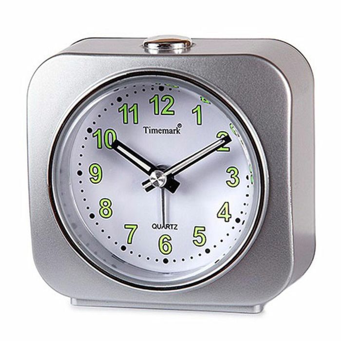 Reloj Despertador Timemark Plateado 9 x 9 x 4 cm Plástico