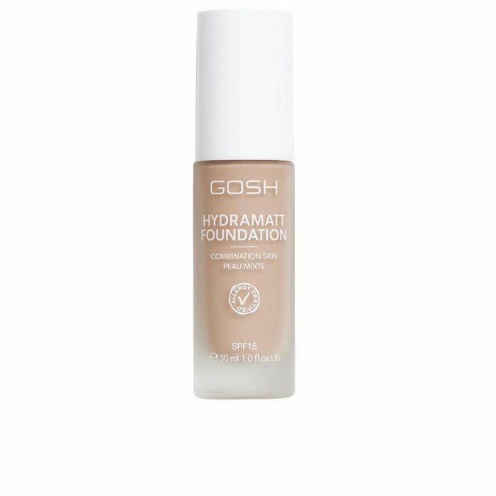 Base de Maquillaje Fluida Gosh Copenhagen HYDRAMATT Nº 010-Light Dark-Neutral Spf 15 30 ml