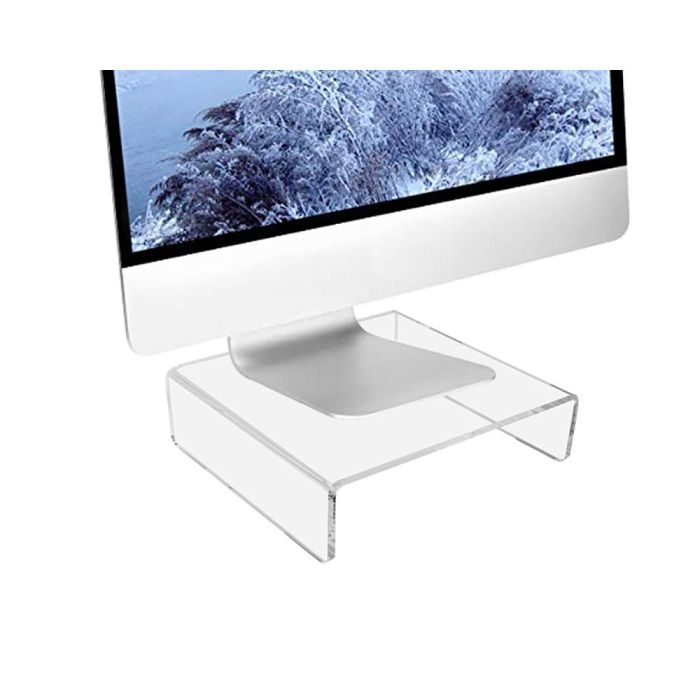 Compossar Peana de metacrilato 6 mm para monitor PC, transparente, 24 x 20 x 8 cm 1 Compossar Peana de metacrilato 6 mm para monitor PC, transparente, 24 x 20 x 8 cm 1