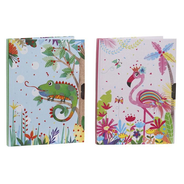 Diario Kids DKD Home Decor Rosa Azul 5.4 x 18.5 x 23 cm (4 Unidades) 1 Diario Kids DKD Home Decor Rosa Azul 5.4 x 18.5 x 23 cm (4 Unidades) 1