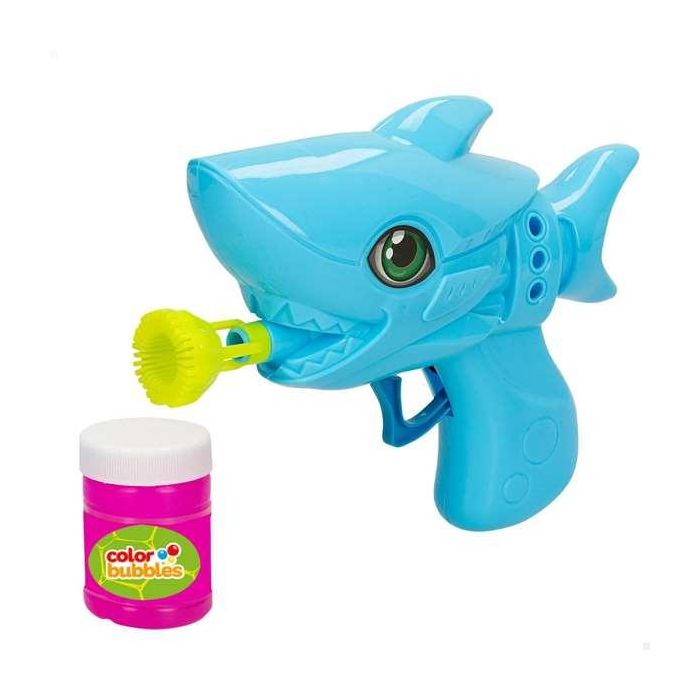 Pistola pompas tiburon eléctrica color bubbles 17 cm 2 Pistola pompas tiburon eléctrica color bubbles 17 cm 2