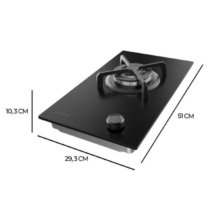 Placa de Gas Cecotec Bolero Squad G 1400S Nano Glass 3400 W 1