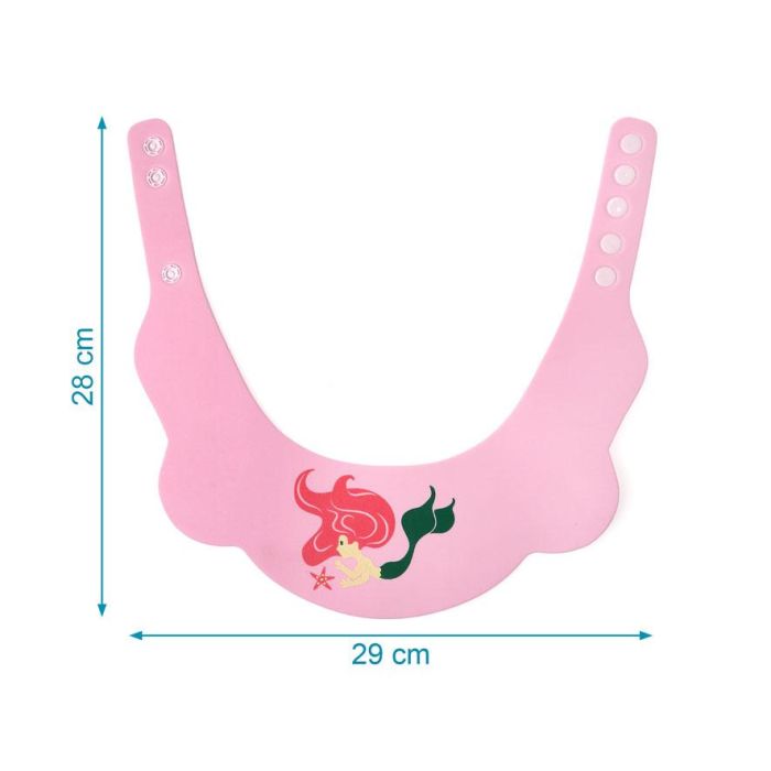 KioKids Visera Antilágrimas de Baño para Bebé/Niño con Diseño Sirena Rosa | Protección Ojos y Oídos al Lavar Pelo | EVA Flexible Ajustable +9 Meses 3
