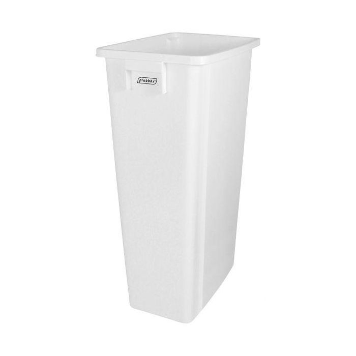 PROBBAX - PB-1090-WHT - Cubo de reciclaje sin tapa - 32 x 46 x 76,2 cm - 80 L - Blanco 0 PROBBAX - PB-1090-WHT - Cubo de reciclaje sin tapa - 32 x 46 x 76,2 cm - 80 L - Blanco 0
