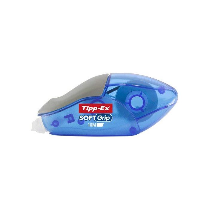 Tipp-ex Corrector de cinta Soft Grip 4,2 mm x 10 m para aplicación precisa y control