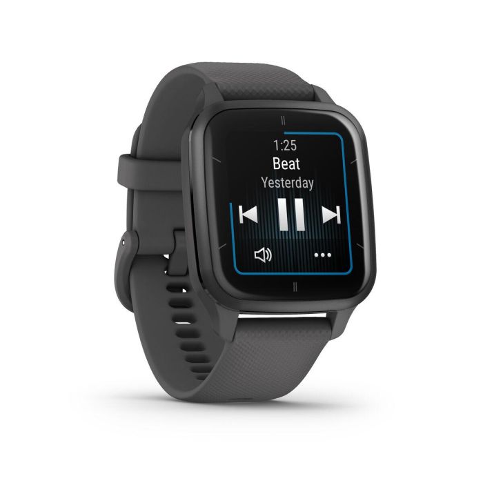 Garmin Connected Watch Venu SQ 2 Gray con pulsera negra 3