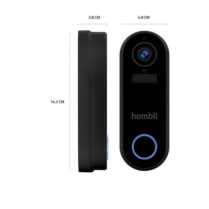 Hombli smarte Türklingel 2 (schwarz) + Gong 6