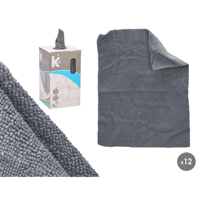Set 25 Paños Microfibra Gris 30x23 cm - Arte Regal (12 Unidades) Set 25 Paños Microfibra Gris 30x23 cm - Arte Regal (12 Unidades)