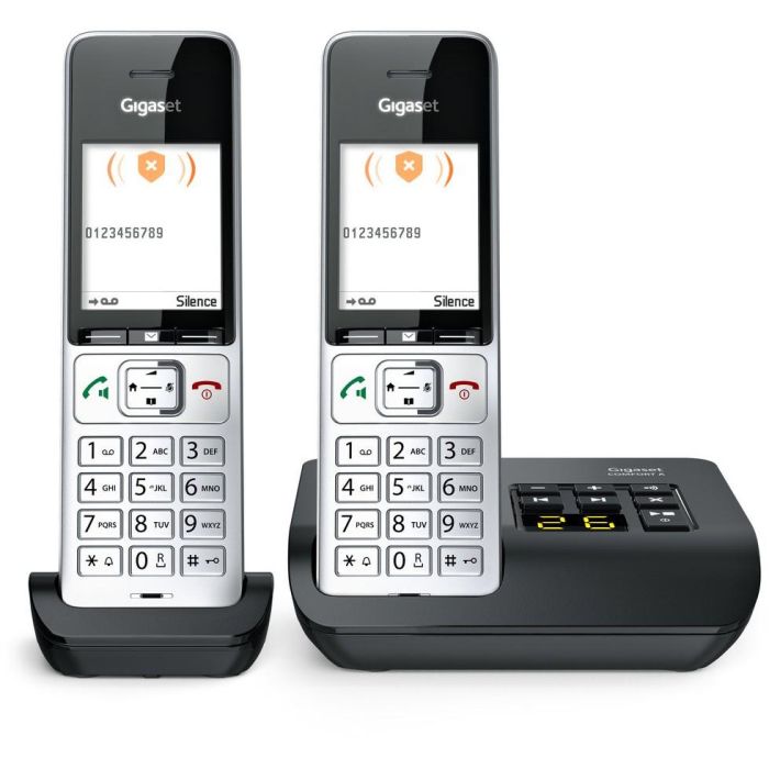 Gigaset COMFORT 500A duo Teléfono Inalámbrico DECT con Contestador Automático, Altavoz y Pantalla a Color, Negro/Plata 16 Gigaset COMFORT 500A duo Teléfono Inalámbrico DECT con Contestador Automático, Altavoz y Pantalla a Color, Negro/Plata 16
