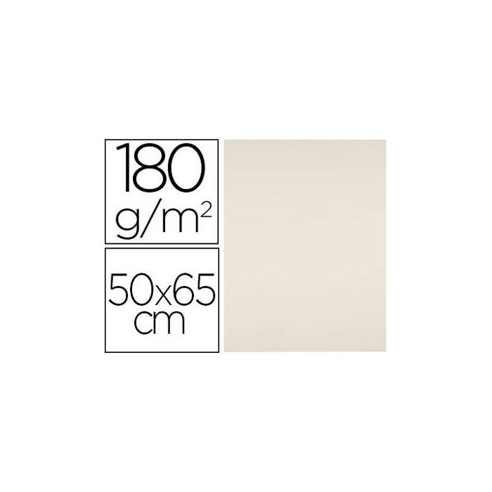 Cartulina Liderpapel 50x65 cm 180 gr-M2 Crema 125 unidades