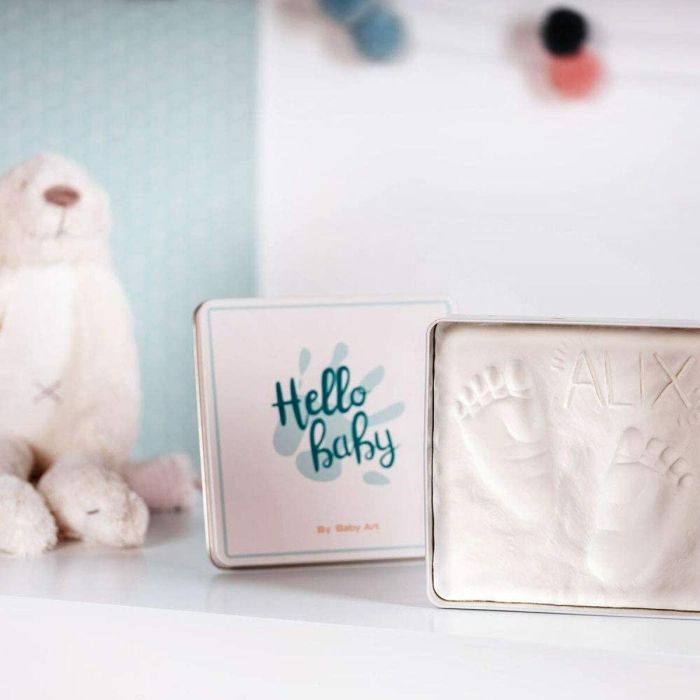 Baby Art Magic Box Kit Huellas y Manos de Bebé Cuadrado en Caja Metálica - Pasta Dermatológicamente Testada Sin Horno Regalo Nacimiento Bautismo 9 Baby Art Magic Box Kit Huellas y Manos de Bebé Cuadrado en Caja Metálica - Pasta Dermatológicamente Testada Sin Horno Regalo Nacimiento Bautismo 9