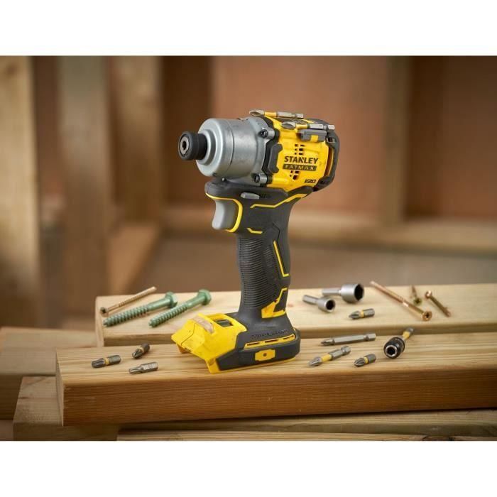 Atornillador de impacto - STANLEY - SFMCF830D2K-QW - 203 Nm - 18 V - 2 baterías de 2 Ah 2 Atornillador de impacto - STANLEY - SFMCF830D2K-QW - 203 Nm - 18 V - 2 baterías de 2 Ah 2