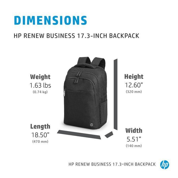 HP Renew Business 17.3-inch Laptop Backpack 10 HP Renew Business 17.3-inch Laptop Backpack 10