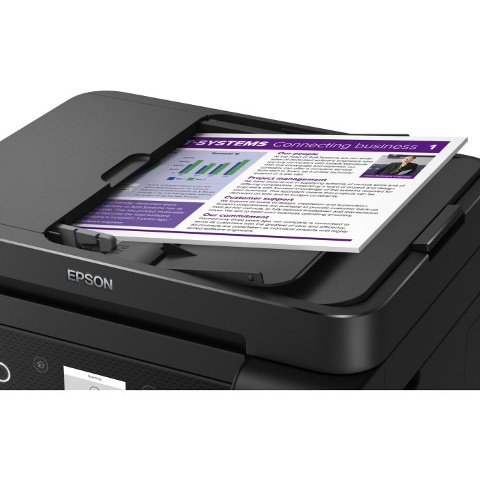 Epson ET-3850 Impresora Multifunción EcoTank 3 en 1, A4, Wi-Fi, ADF, Duplex, Inyección de Tinta, Color, 4800 x 1200 DPI 2