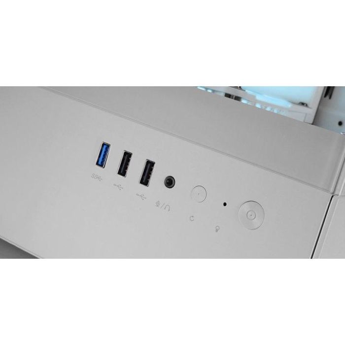 Mars gaming Caja ATX Semitorre Gaming MCX0 Blanca con ARGB y Doble Cristal Templado 2