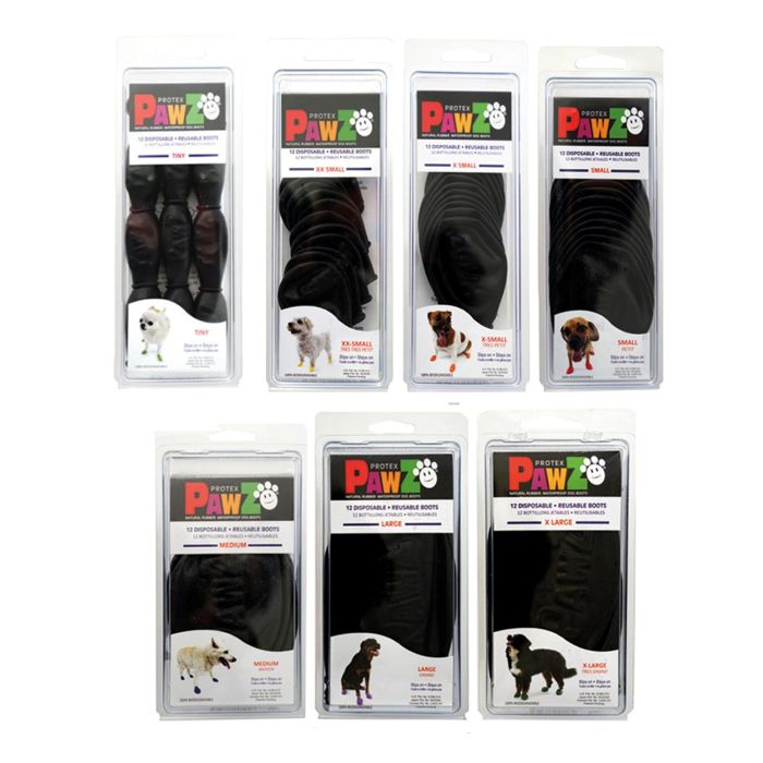 Pawz Botas Para Perro Negro S 12Botas