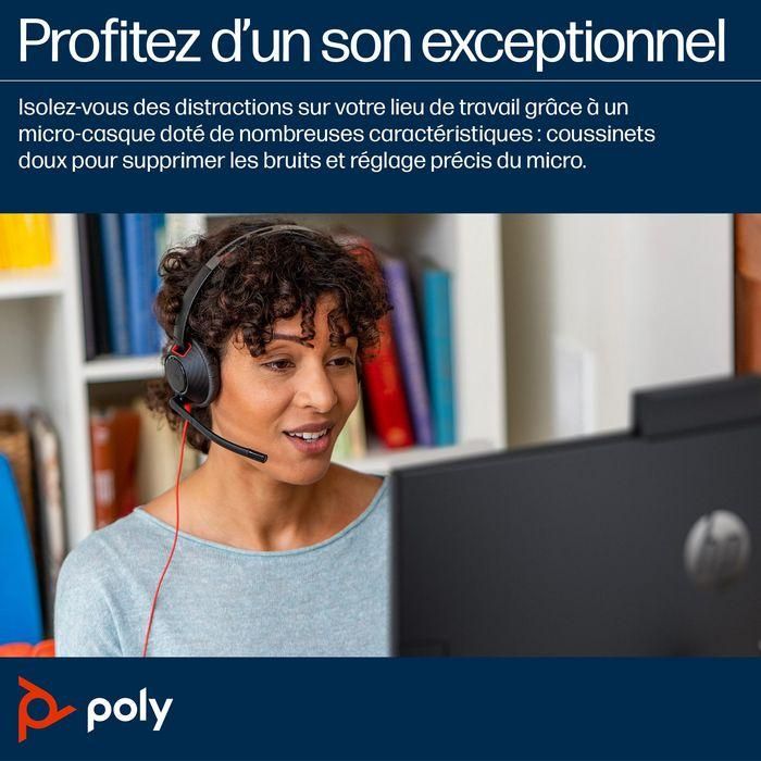 Poly Poly Blackwire C5220 USB-C Headset +Inline Cable (Bulk) 7 Poly Poly Blackwire C5220 USB-C Headset +Inline Cable (Bulk) 7
