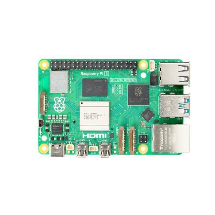 Raspberry Pi 5 4GB RAM Procesador Quad-Core 2.4GHz 64-bit Cortex-A76 Doble HDMI 4K Dual Band WiFi Bluetooth 5.0 PCIe 2.0 1