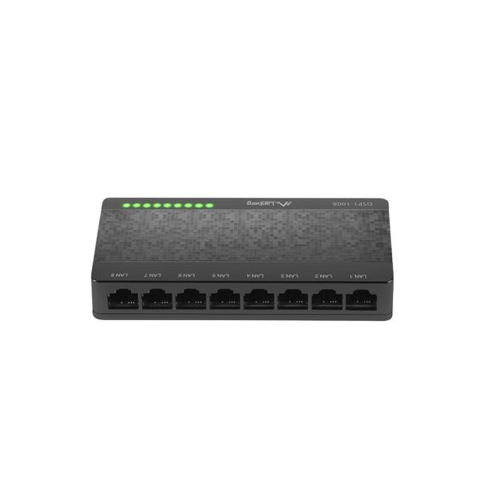 Lanberg DSP1-1008 switch No administrado Gigabit Ethernet (10/100/1000) Negro, Gris 1 Lanberg DSP1-1008 switch No administrado Gigabit Ethernet (10/100/1000) Negro, Gris 1