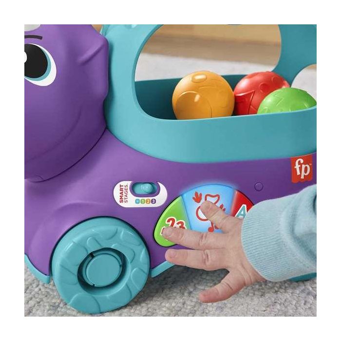 Dinosaurio de juguete arrastre fisher-price. con luces y sonidos. incluye bolas 6 Dinosaurio de juguete arrastre fisher-price. con luces y sonidos. incluye bolas 6
