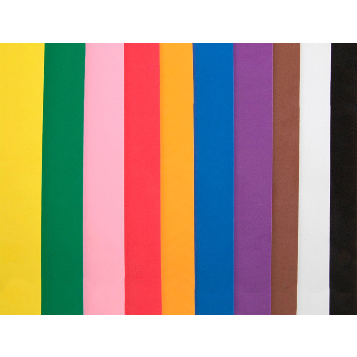 Liderpapel Bloc trabajos manuales goma eva 240x315mm 10 hojas colores surtidos 6