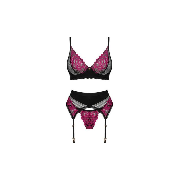 Conjunto de Lencería Obsessive Negro M/L 3