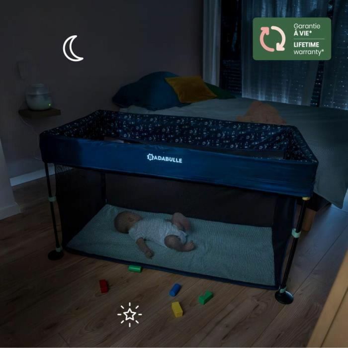 Badabulle Cuna de viaje Easy Clip BAD3661276187276 Plegable Ligera Compacta con Bolsa de Transporte Colchón Incluido 5