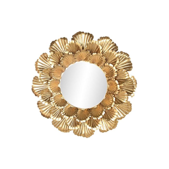 Espejo de pared Home ESPRIT Dorado Hoja de planta 76,5 x 8 x 76,5 cm Espejo de pared Home ESPRIT Dorado Hoja de planta 76,5 x 8 x 76,5 cm