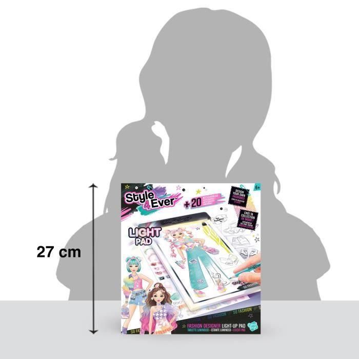 Fashion designer light-up pad crea combinaciones de atuendos con las plantillas e ilumina tus diseños de moda! 25x5x27 cm 4 Fashion designer light-up pad crea combinaciones de atuendos con las plantillas e ilumina tus diseños de moda! 25x5x27 cm 4