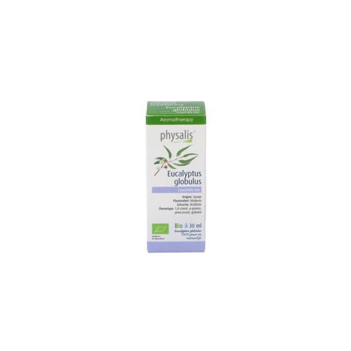 PHYSALIS Esencia Eucalipto Globulus BIO 30ml - Aceite Esencial para Vías Respiratorias y Masaje Muscular