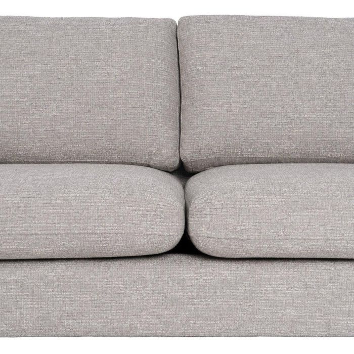 Sofá 3 Plazas Gris Tejido-Madera 221 X 90 X 87 cm