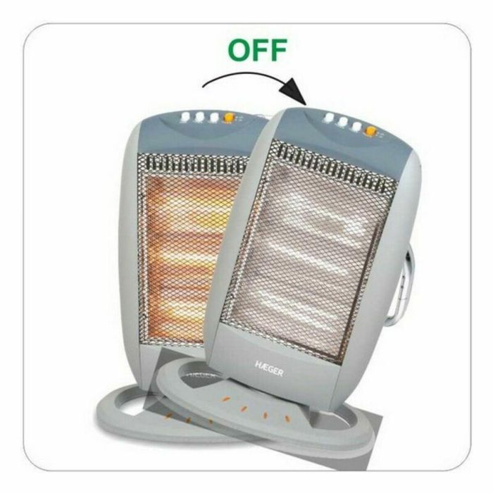 Calefactor Portátil Haeger HH-120.002A Blanco 1200 W 2 Calefactor Portátil Haeger HH-120.002A Blanco 1200 W 2