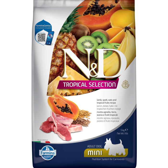 Farmina N&D Dog Tropical Selection Mini Cordero 5 kg Farmina N&D Dog Tropical Selection Mini Cordero 5 kg