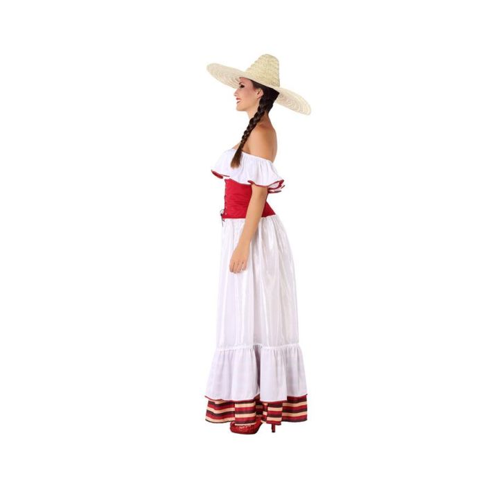 Disfraz Mejicana Vestido Blanco Adulto XL 1 Disfraz Mejicana Vestido Blanco Adulto XL 1