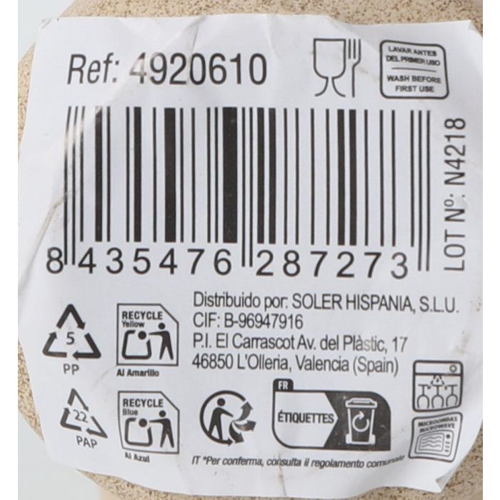 Inde Taza para Café Expreso Skyline MD, 100 ml, Cerámica Blanca, Dimensiones 8 x 5.6 x 6.7 cm (36 Unidades)