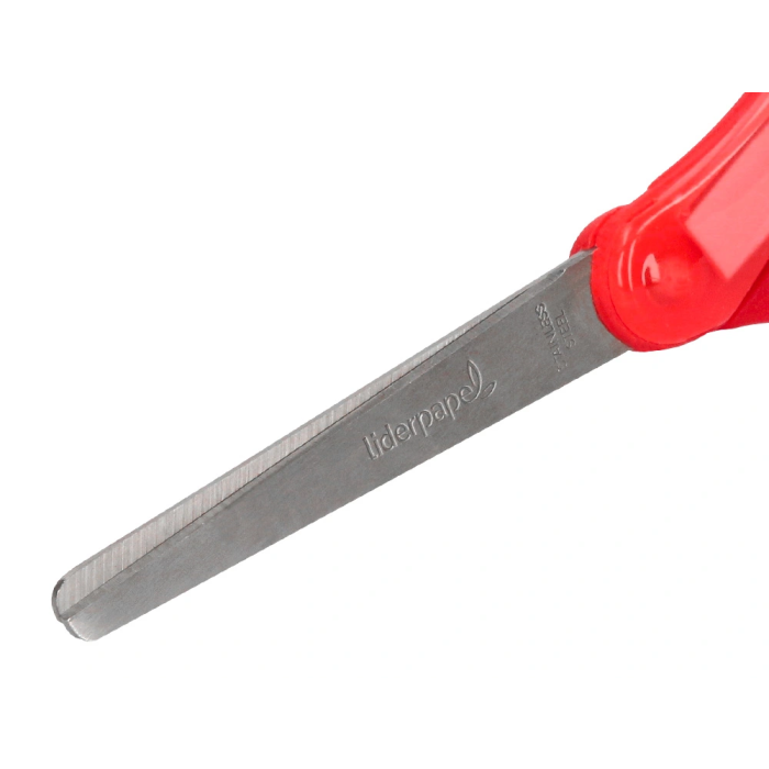 Liderpapel Tijera 15 cm con Resorte para Facilitar el Corte, Punta Redonda, Acero Inoxidable, Apta para Todos los Usos 6 Liderpapel Tijera 15 cm con Resorte para Facilitar el Corte, Punta Redonda, Acero Inoxidable, Apta para Todos los Usos 6