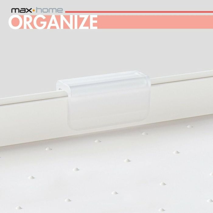 Organizador para Armario de Cocina Max Home Blanco 2 Estantes 2 Unidades 37,5 x 25,5 x 19 cm 3 Organizador para Armario de Cocina Max Home Blanco 2 Estantes 2 Unidades 37,5 x 25,5 x 19 cm 3