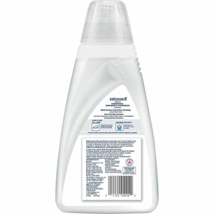 Bissell B3122 Crosswave Limpiador de pisos con fórmula Natural, ideal para mascotas y superficies múltiples, 1L 2 Bissell B3122 Crosswave Limpiador de pisos con fórmula Natural, ideal para mascotas y superficies múltiples, 1L 2